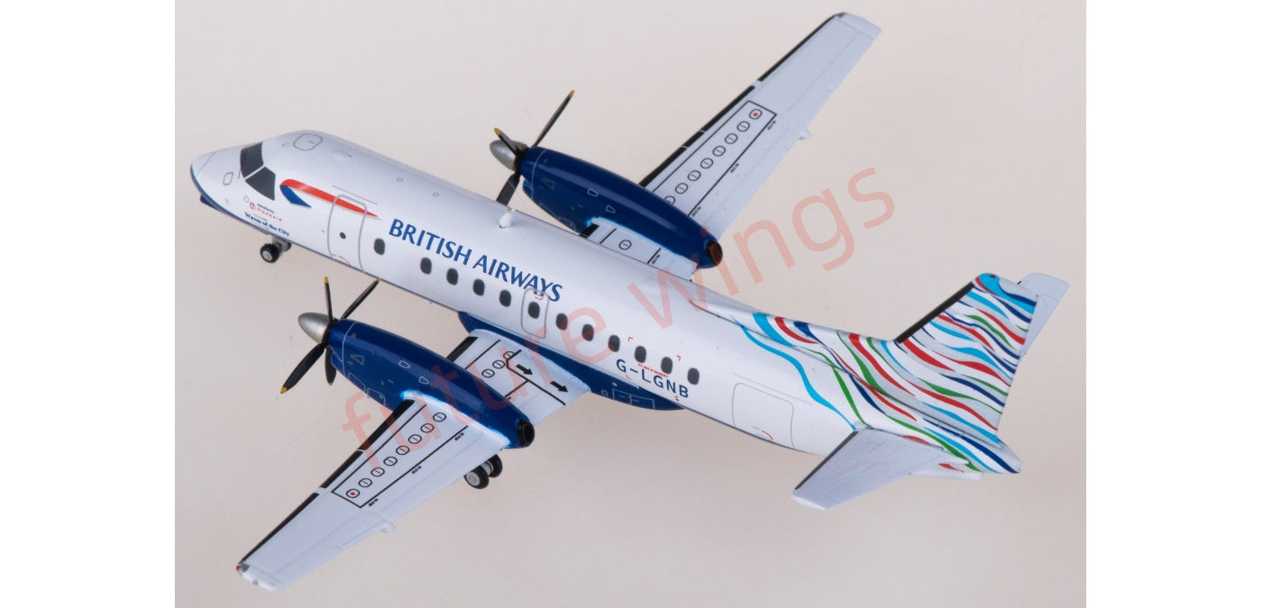 1:200 JC Wings XX20400 British Airways Saab 340B G-LGNB Diecast Aircraft Model