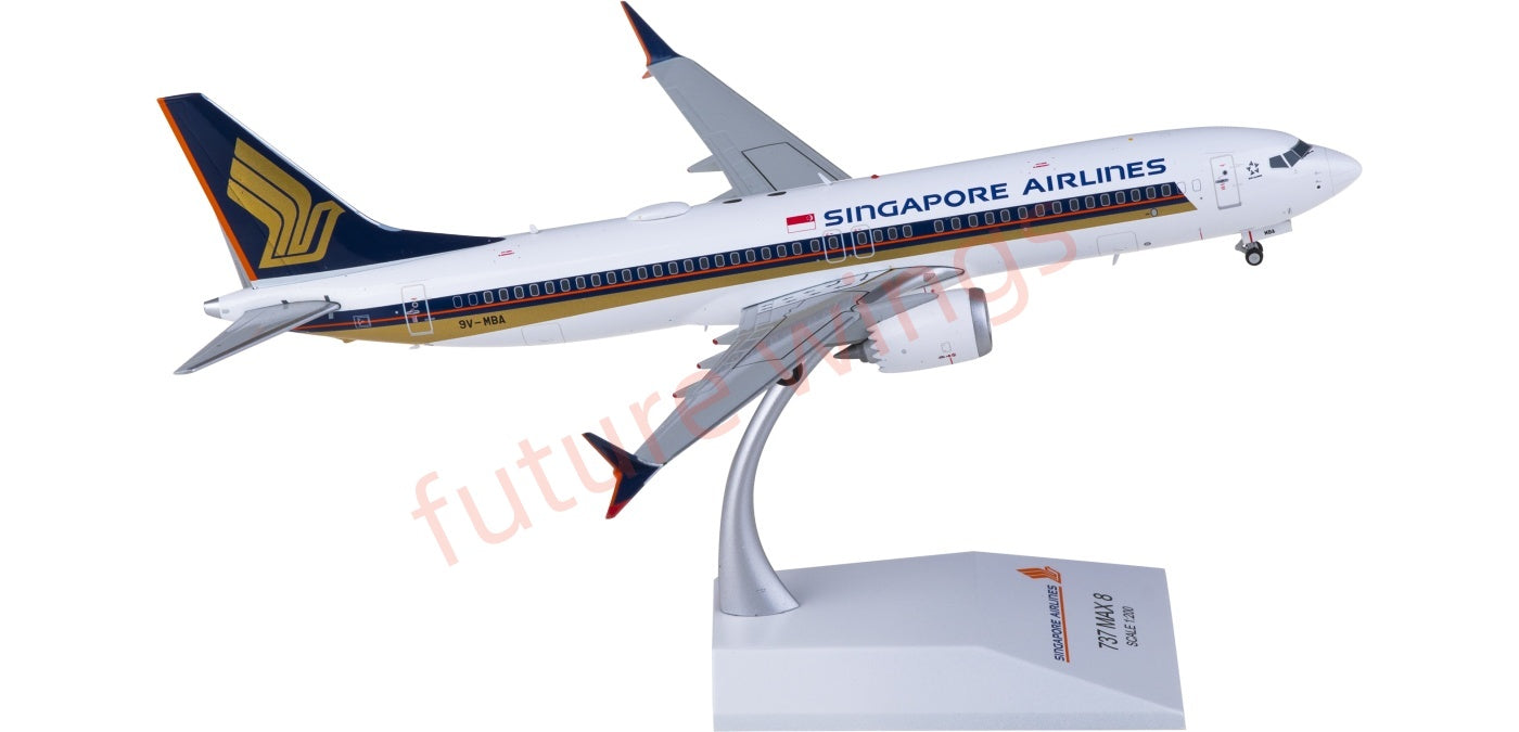 1:200 JC Wings EW238M006 Singapore Airlines Boeing 737 MAX 8 9V-MBA Aircraft Model