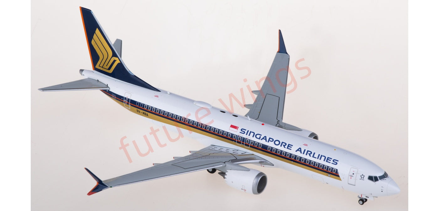 1:200 JC Wings EW238M006 Singapore Airlines Boeing 737 MAX 8 9V-MBA Aircraft Model