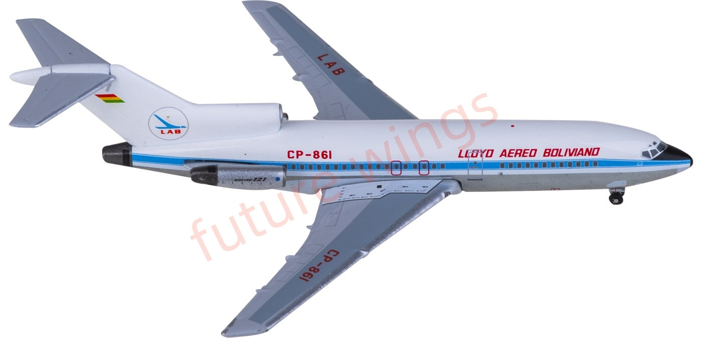 1:400 AeroClassics AC411208 LAB Bolivian Airlines Boeing 727-100 CP-861 Aircraft Model+Free Tractor