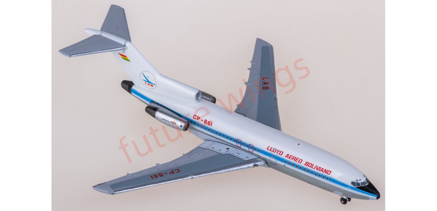 1:400 AeroClassics AC411208 LAB Bolivian Airlines Boeing 727-100 CP-861 Aircraft Model+Free Tractor