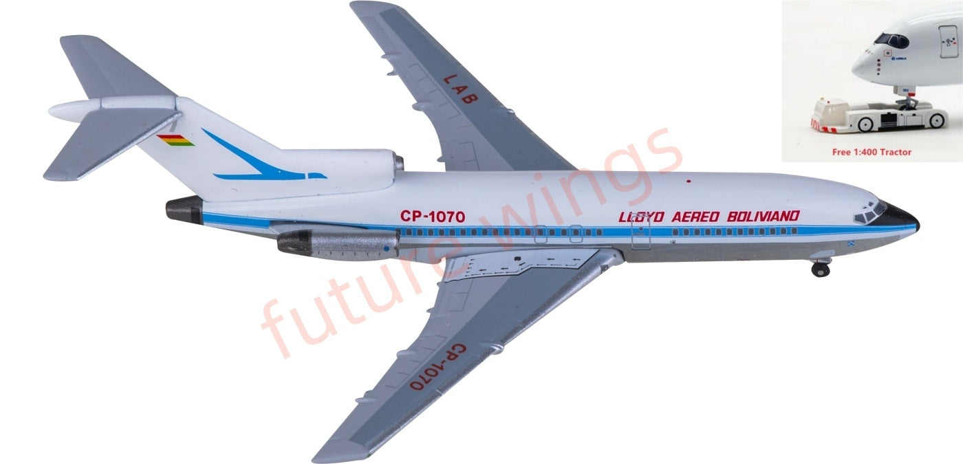 1:400 AeroClassics AC411209 LAB Bolivian Airlines Boeing 727-100 CP-1070 Aircraft Model+Free Tractor