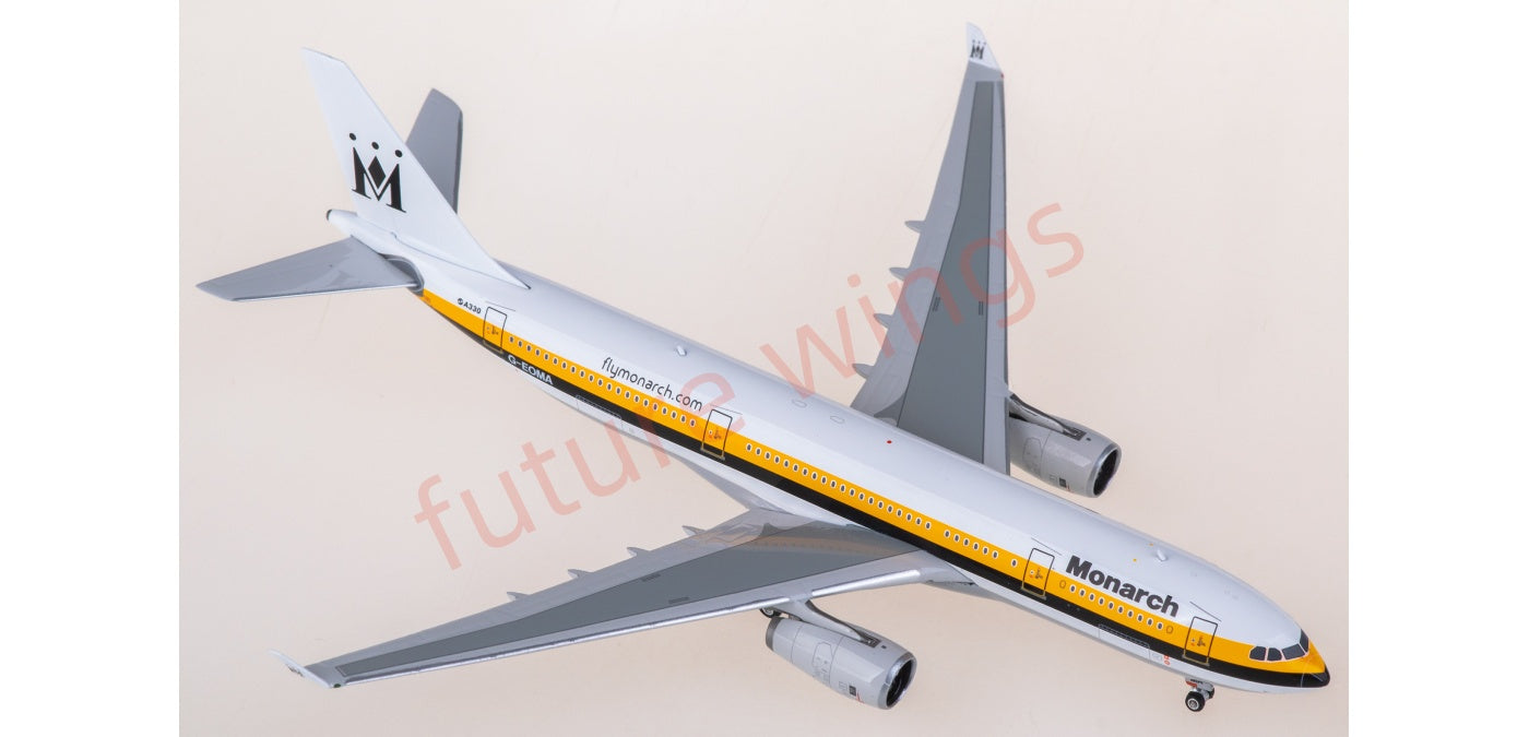 1:400 Phoenix PH11963 Monarch Airlines Airbus A330-200 G-EOMA Aircraft Model+Free Tractor