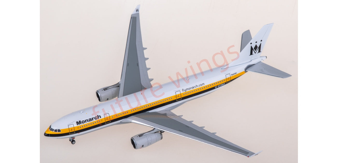1:400 Phoenix PH11963 Monarch Airlines Airbus A330-200 G-EOMA Aircraft Model+Free Tractor