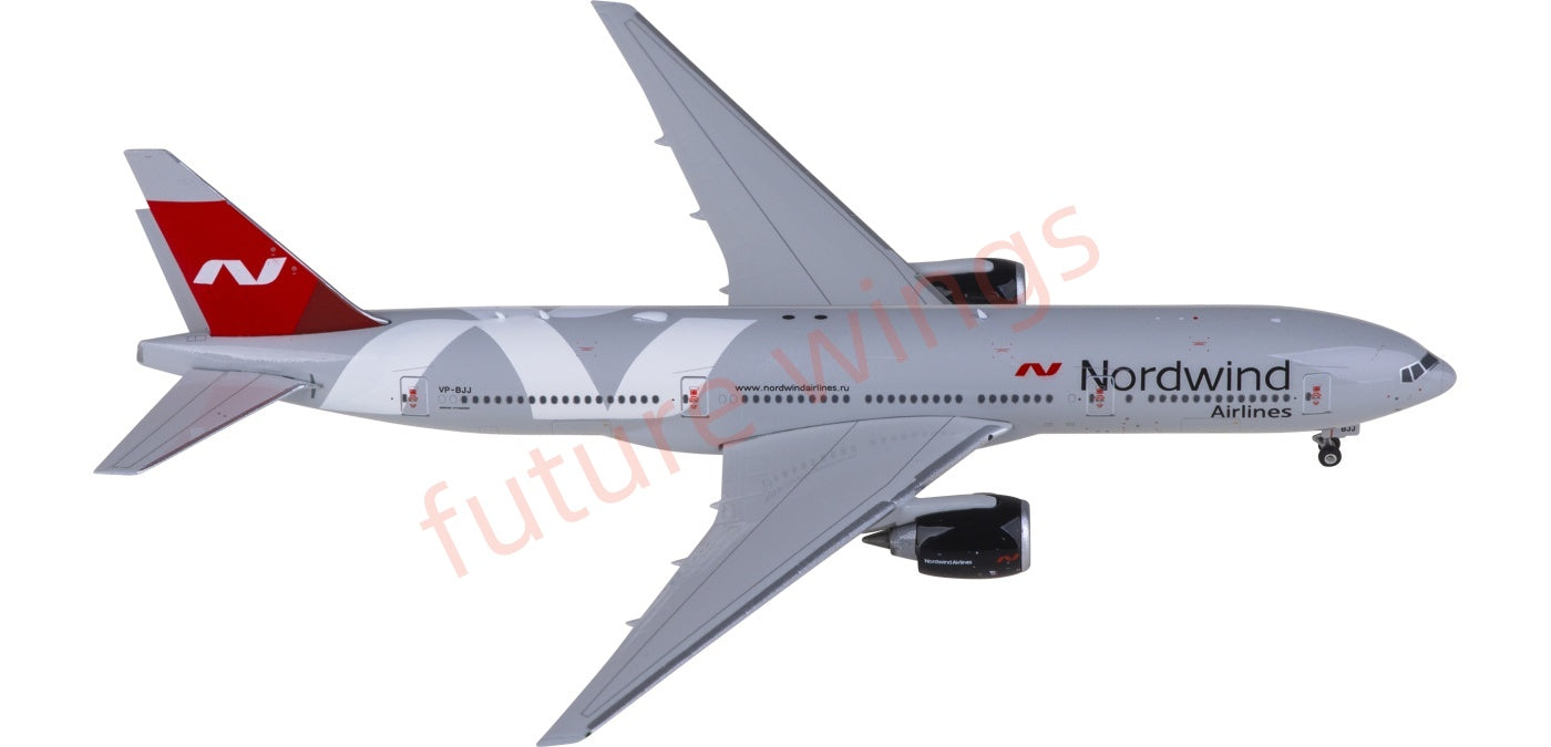 1:400 Phoenix PH11977 Nordwind Airlines Boeing 777-200ER VP-BJJ Aircraft Model+Free Tractor