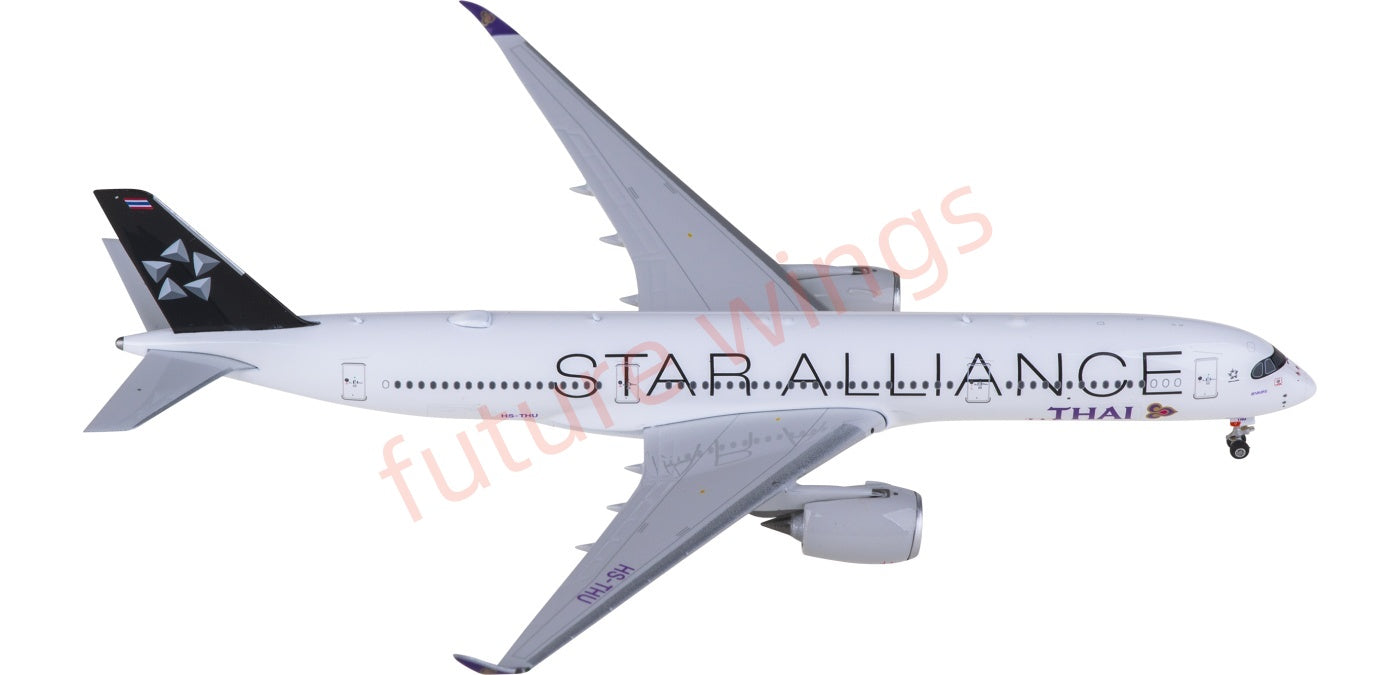 1:400 Phoenix PH11981 Thai Airways Airbus A350-900 HS-THU "STAR ALLIANCE" Aircraft Model+Free Tractor