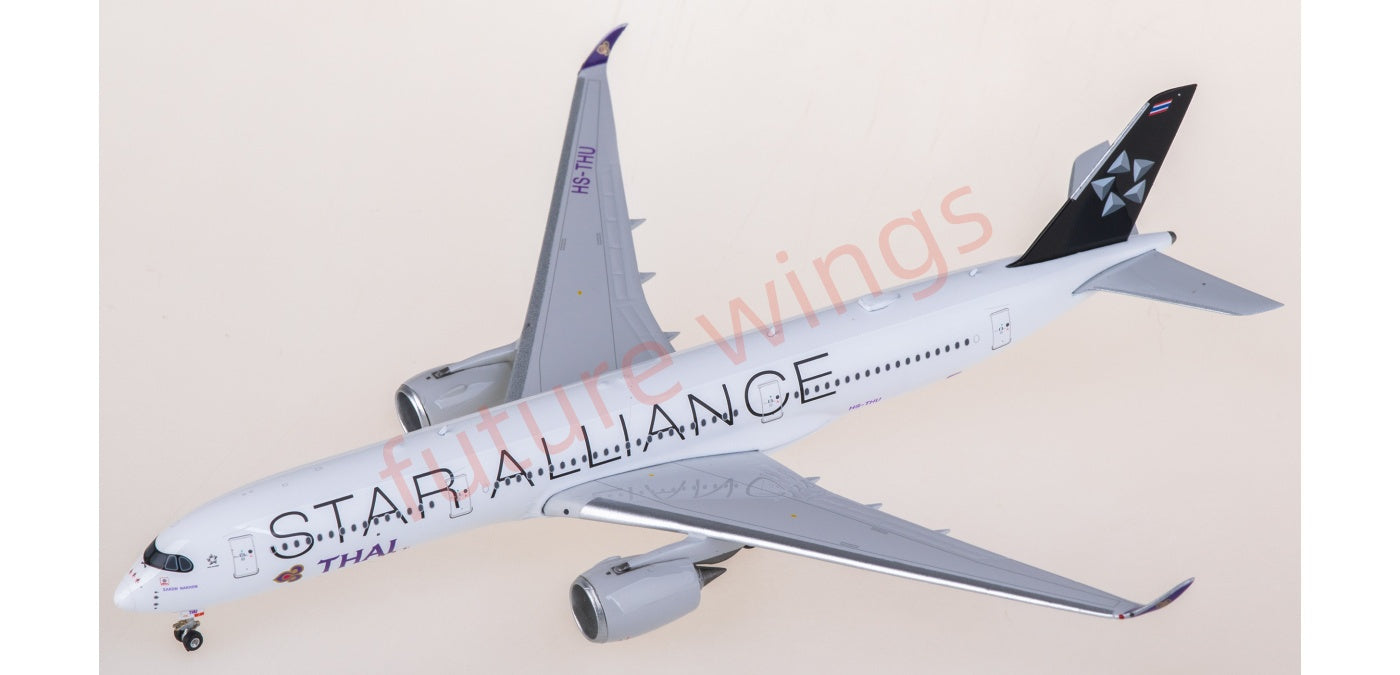 1:400 Phoenix PH11981 Thai Airways Airbus A350-900 HS-THU "STAR ALLIANCE" Aircraft Model+Free Tractor