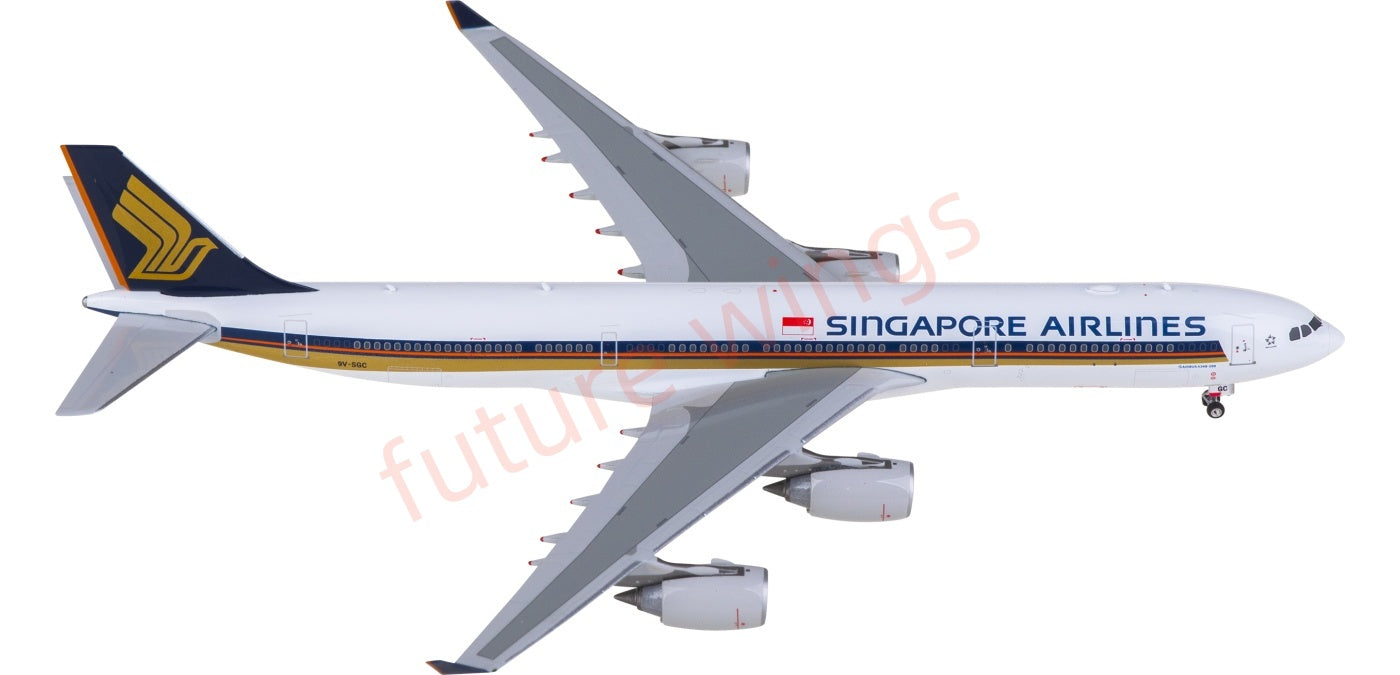 1:400 Phoenix PH04640 Singapore Airlines Airbus A340-500 9V-SGC Aircraft Model+Free Tractor