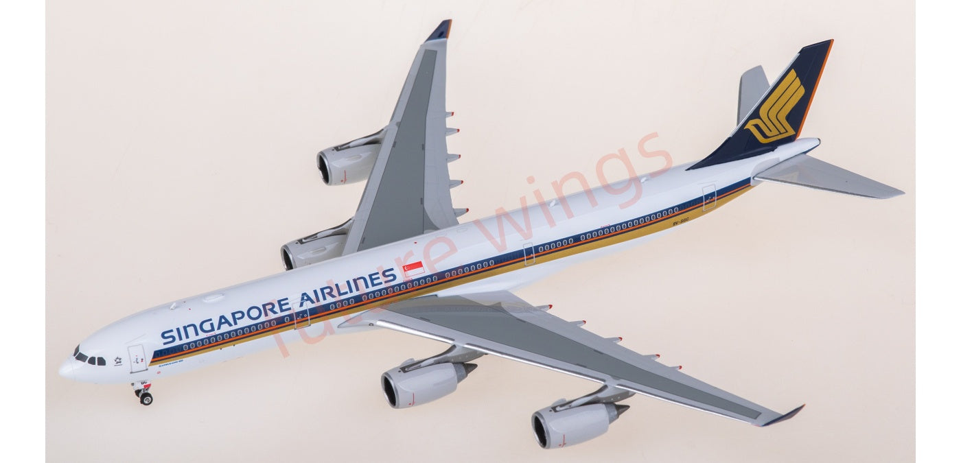 1:400 Phoenix PH04640 Singapore Airlines Airbus A340-500 9V-SGC Aircraft Model+Free Tractor