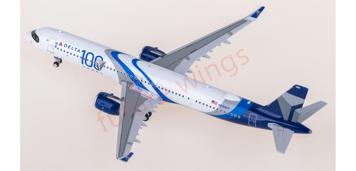 1:400 Phoenix PH04639 Delta Airlines Airbus A321neo N589DT Aircraft Model+Free Tractor