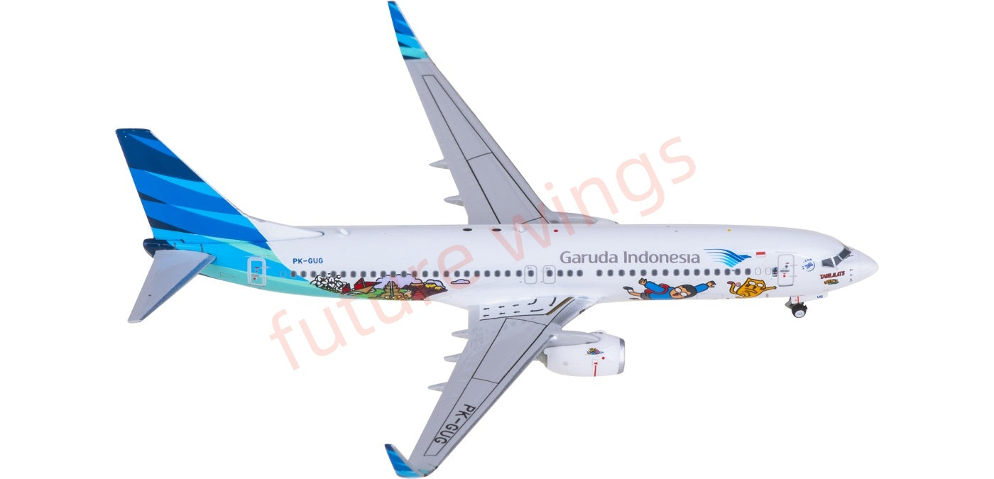 1:400 Phoenix PH11988 Garuda Indonesia Boeing 737-800 PK-GUG Aircraft Model+Free Tractor
