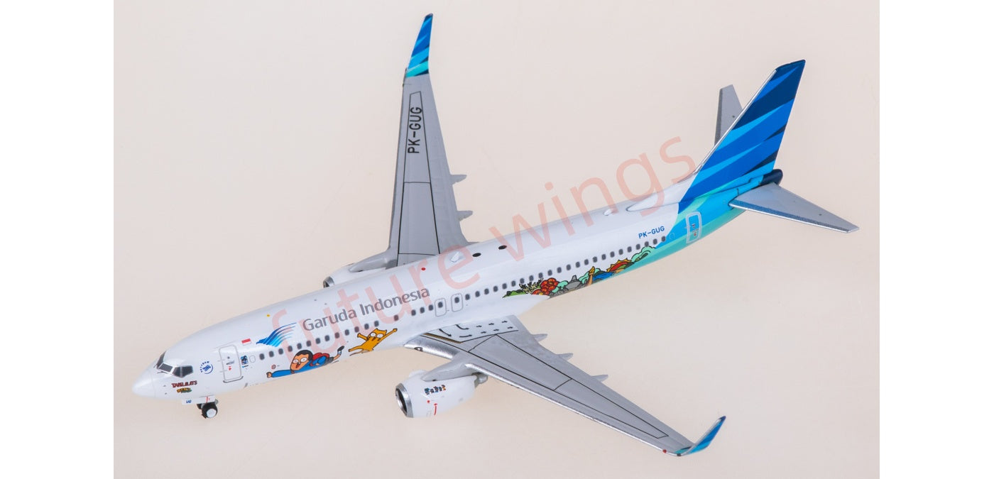 1:400 Phoenix PH11988 Garuda Indonesia Boeing 737-800 PK-GUG Aircraft Model+Free Tractor