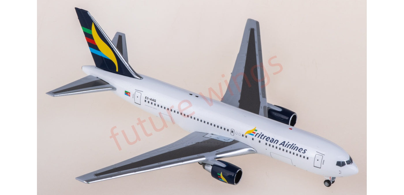 1:400 AeroClassics AC411403 Eritrean Airlines Boeing 767-200 E3-AAQ Aircraft Model+Free Tractor