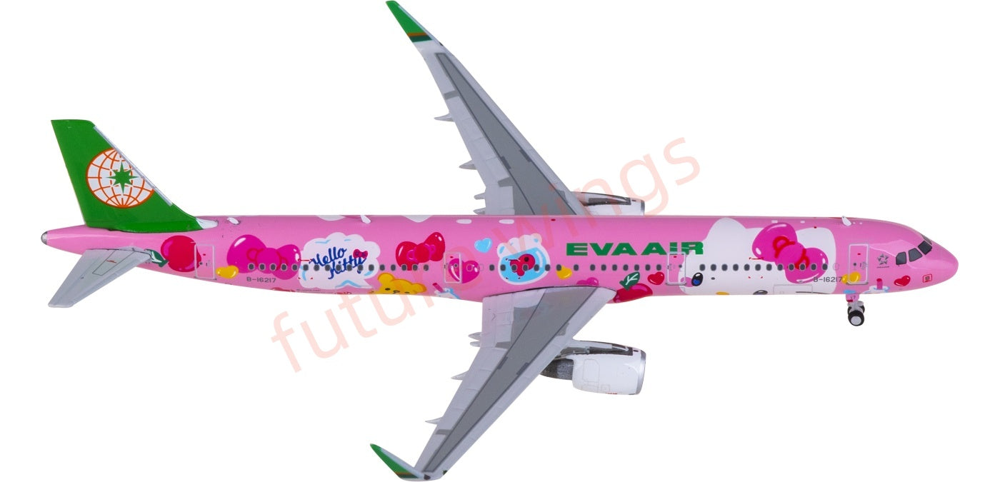 1:400 Phoenix PH04635 EVA Air Airbus A321 B-16217 Aircraft Model+Free Tractor