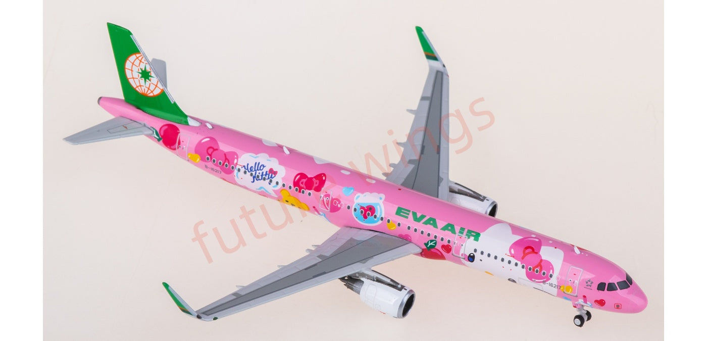1:400 Phoenix PH04635 EVA Air Airbus A321 B-16217 Aircraft Model+Free Tractor