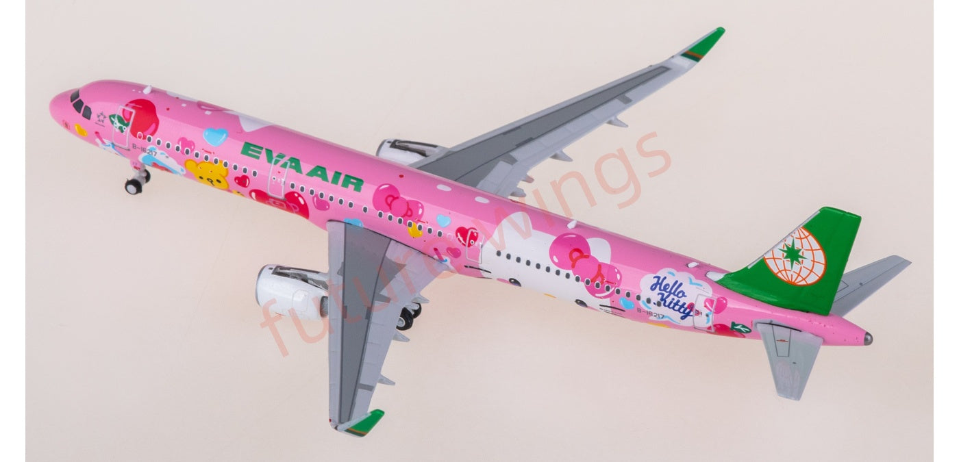 1:400 Phoenix PH04635 EVA Air Airbus A321 B-16217 Aircraft Model+Free Tractor