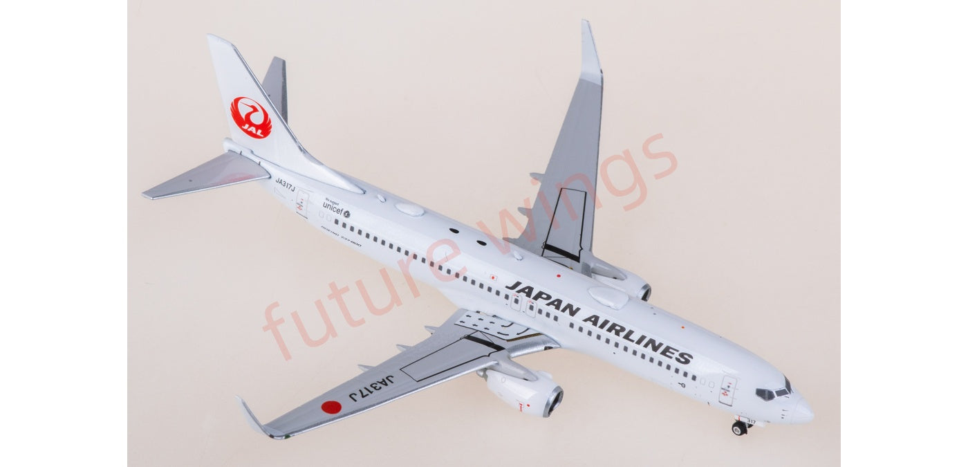1:400 Phoenix PH04643 Japan Airlines Boeing 737-800 JA317J Aircraft Model+Free Tractor