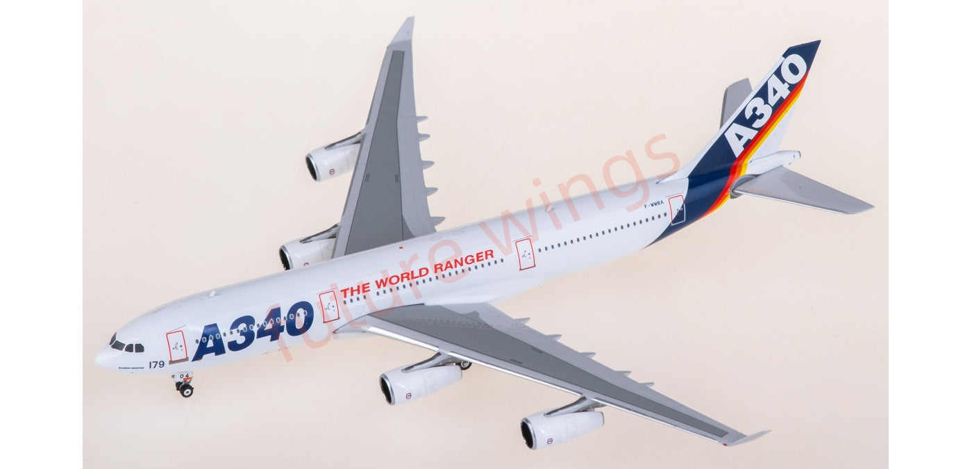 1:400 Phoenix PH12000 Airbus A340-200 F-WWBA Aircraft Model+Free Tractor