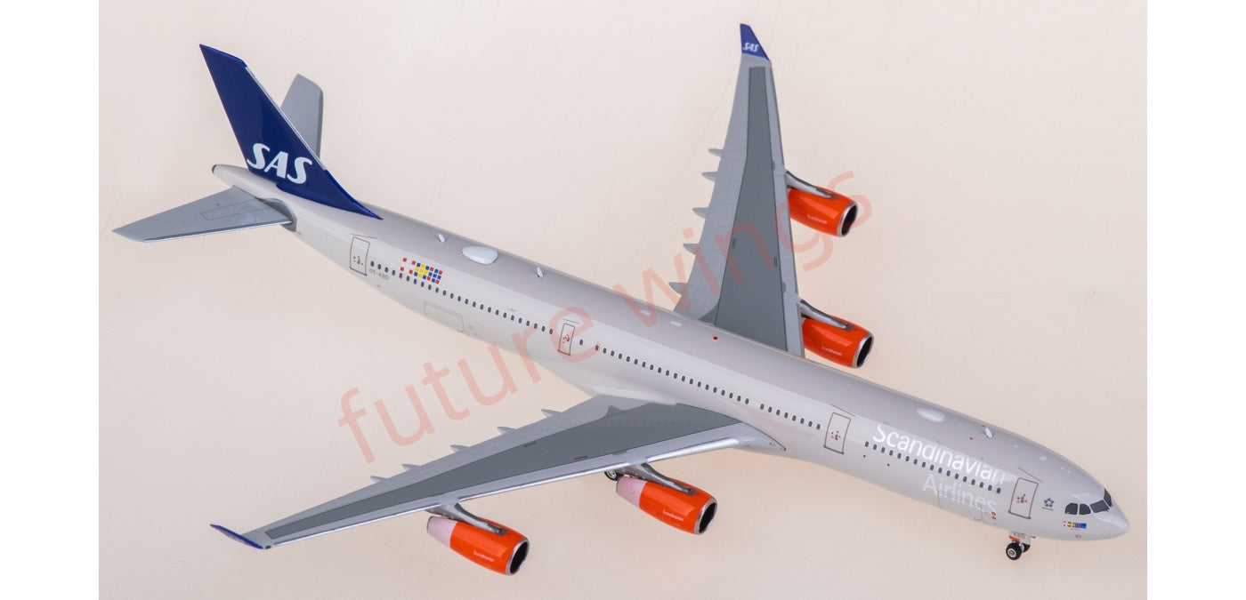 1:400 Phoenix PH12001 SAS Airbus A340-300 OY-KBD Aircraft Model+Free Tractor