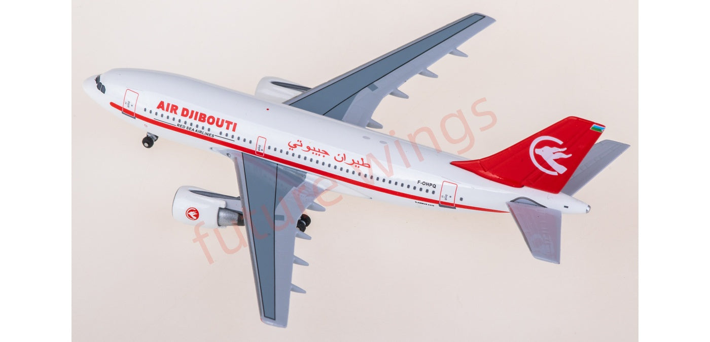 1:400 AeroClassics AC411409 Air Djibouti Airbus A310-200 F-OHPQ Aircraft Model+Free Tractor