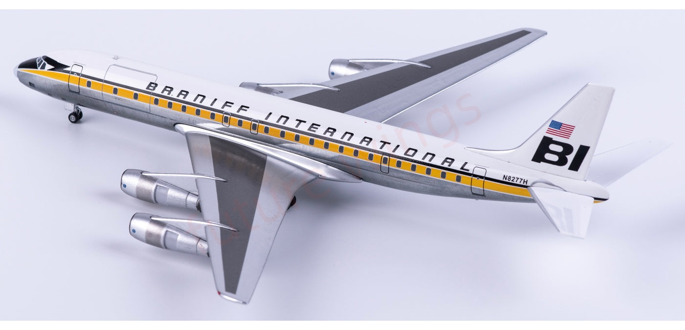 1:200 AeroClassics AC211435 Braniff Douglas DC-8 N8277H Aircraft Model+Free Tractor