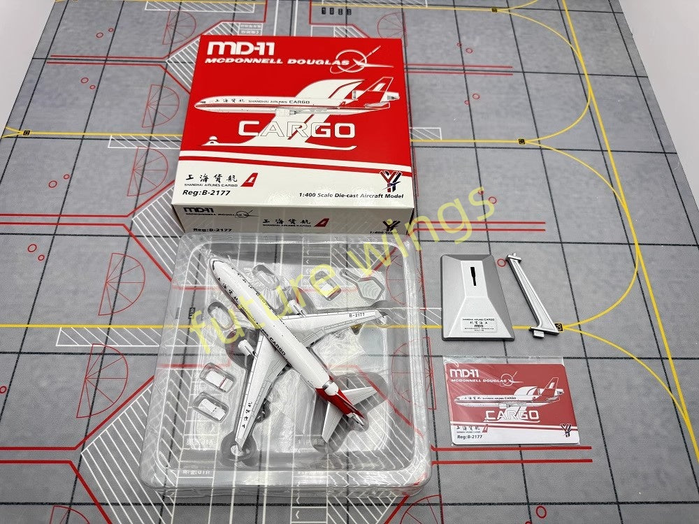 1:400 YY Wings Shanghai Airlines McDonnell MD-11 B-2176 B-2177 B-2178 B-2179 Aircraft Model+Free Tractor