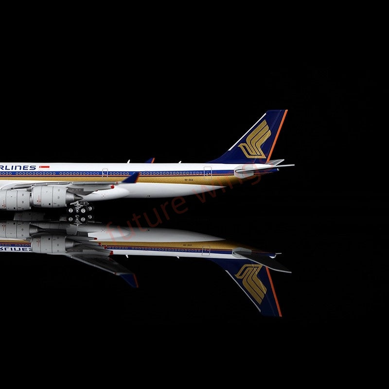 1:400 HX Models Singapore Airlines A340-500 9V-SGA 9V-SGB 9V-SGC 9V-SGD 9V-SGE Aircraft Model+Free Tractor