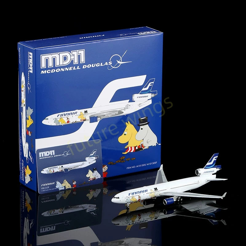 1:400 HX Models Finnair MD-11 OH-LGA OH-LGB OH-LGC OH-LGD OH-LGF +Free Tractor