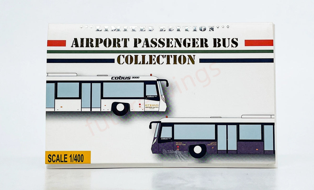 1:400 Fantasy Wings GSE AA4005 Airport Passenger Cobus3000 Etihad Airways 4in1 Set