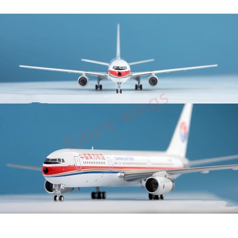 1:400 CW China Eastern Airlines B767-300ER B-5001 B-2568 Aircraft Model+Free Tractor