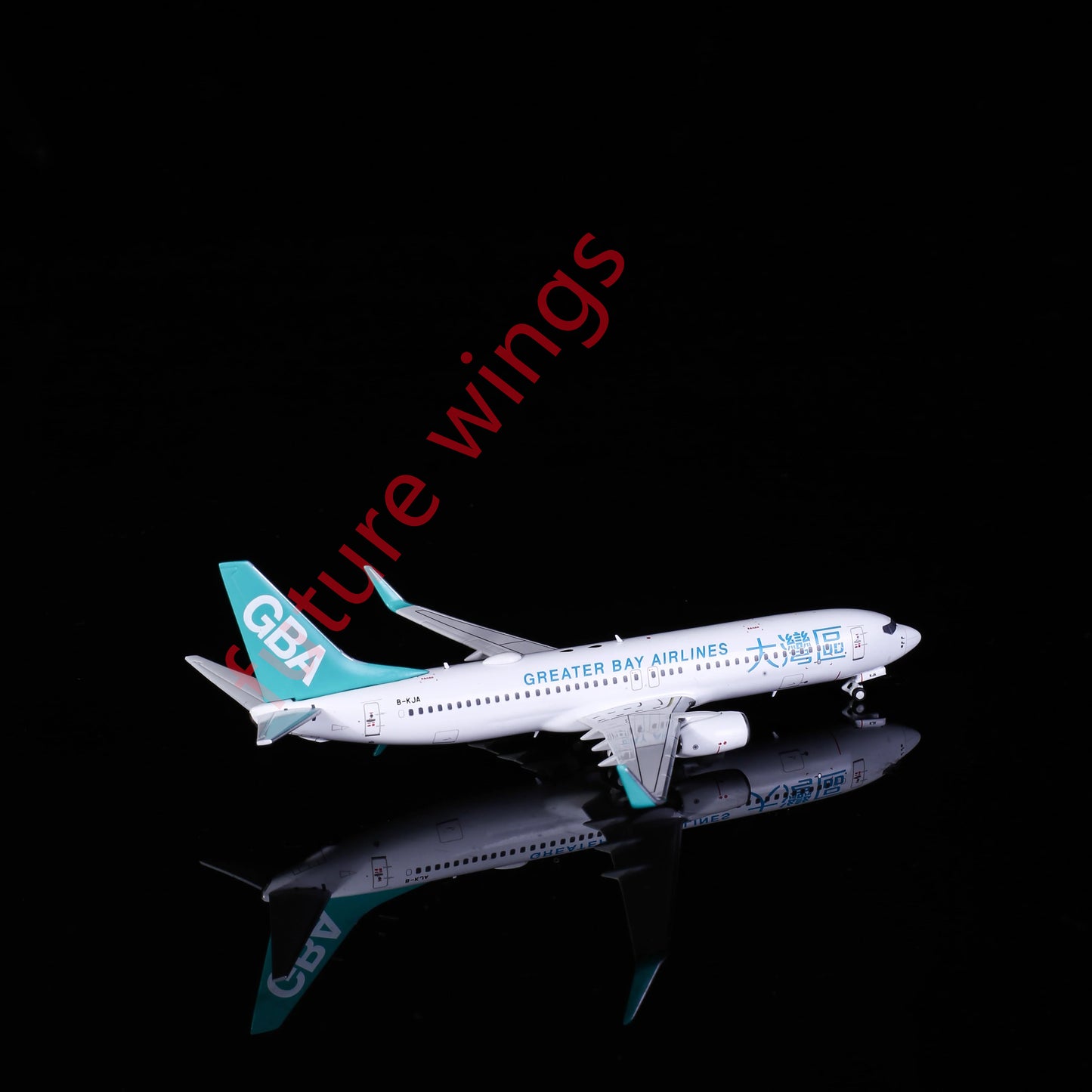 1:400 AeroPolaris HA7380006 Greater Bay Airlines Boeing 737-800 B-KJA Aircraft Model+Free Tractor