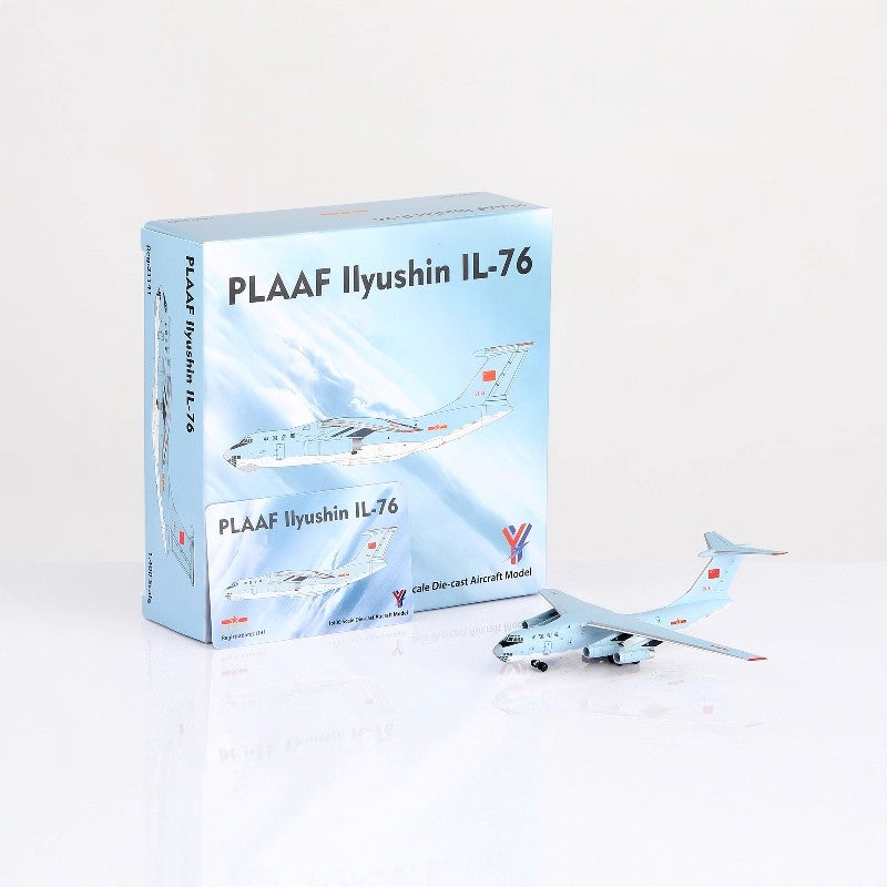 1:400 YY Wings China Air Force IL-76 21041/21042/21043 Aircraft Model+Free Tractor