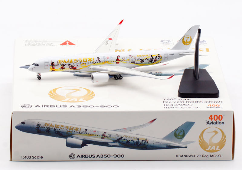 1:400 Aviation400 Japan Airlines JAL A350-900 JA06XJ Free Tractor+Stand