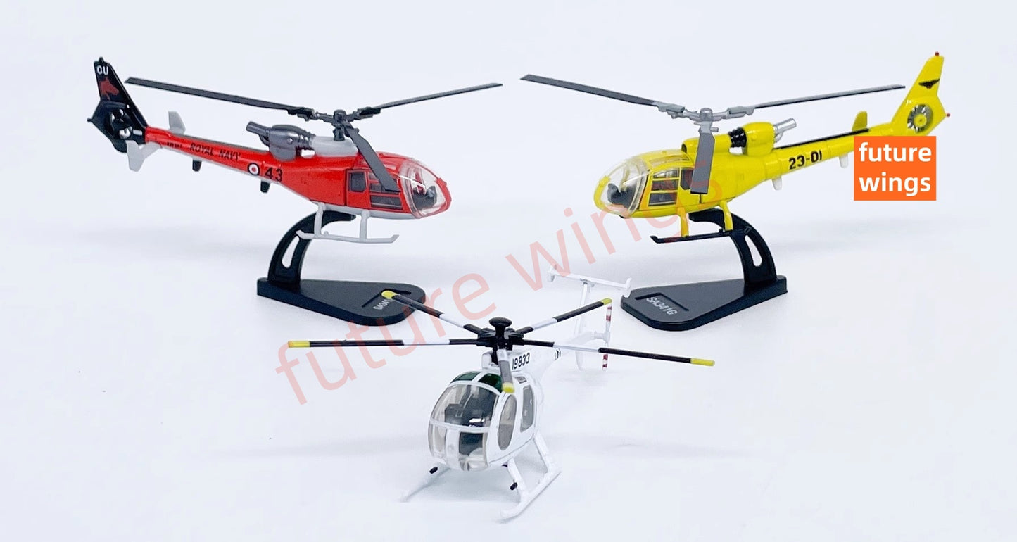 1:100 Scale Helicopter Model With Stand