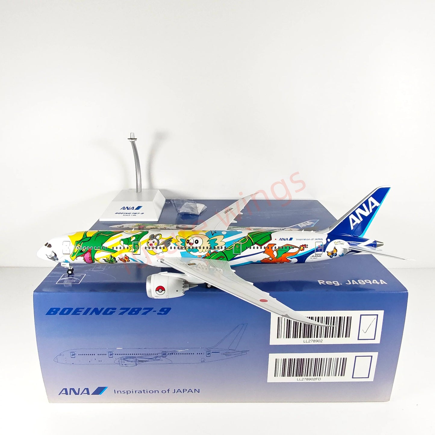 1:200 LL Wings(JC Wings) ANA B787-9 JA894A Diecast Aircraft Model