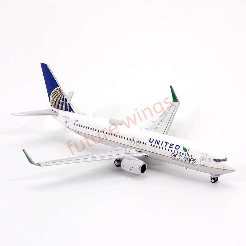 1:400 C Model United Airlines B737-800 N76516 Aircraft Model+Free Tractor