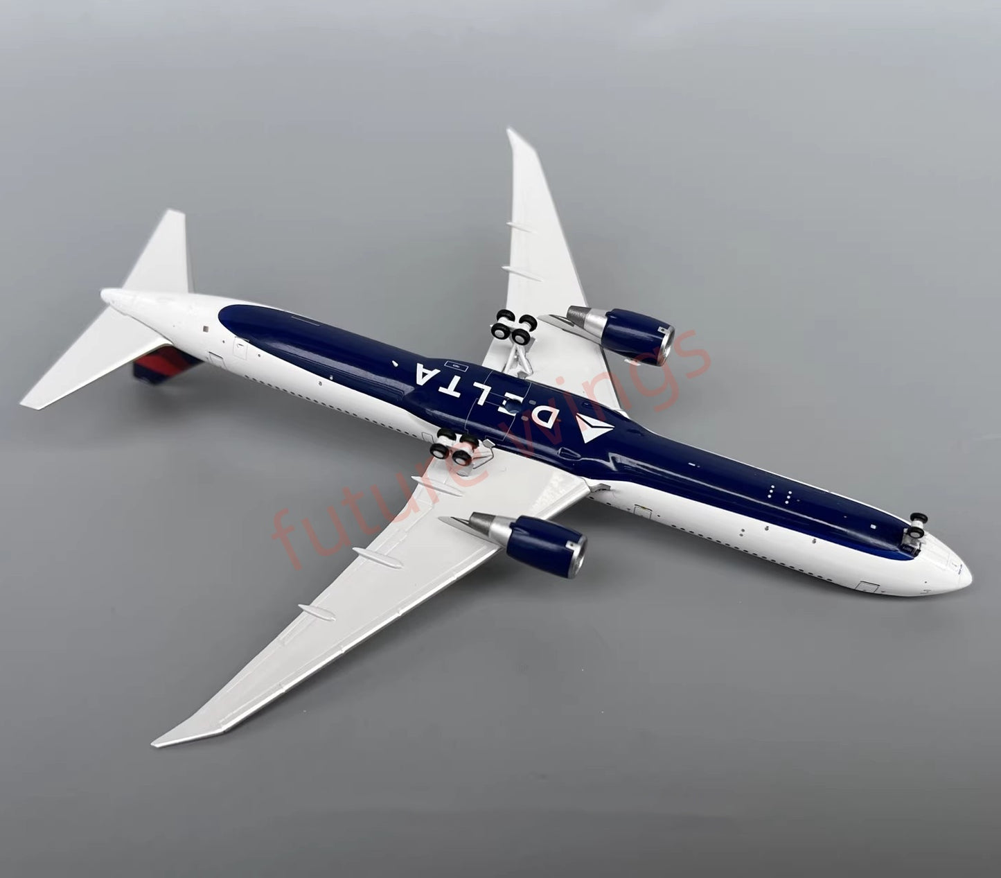 1:400 PandaModel Delta Airlines B767-400 N825MH Aircraft Model+Free Tractor