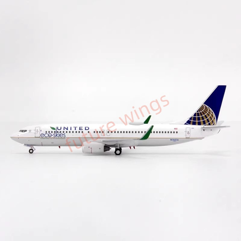 1:400 C Model United Airlines B737-800 N76516 Aircraft Model+Free Tractor