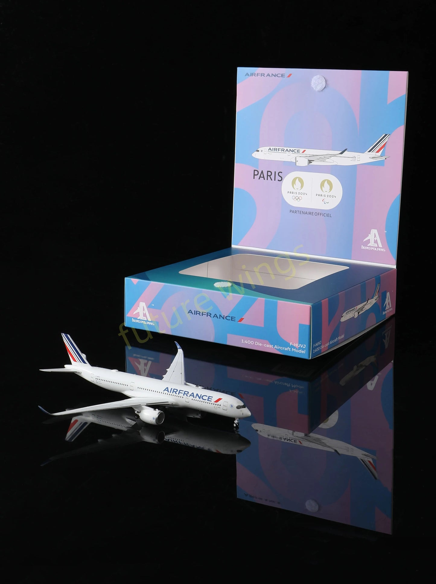 1:400 AeroPolaris 3590002 Air France A350-900 F-HUVJ Aircraft Model+Free Tractor