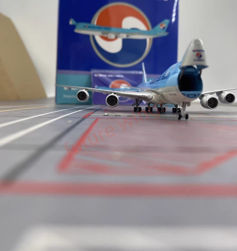 1:400 YY Wings Korean Air B747-8F HL7629 Aircraft Model Free Tractor +Stand