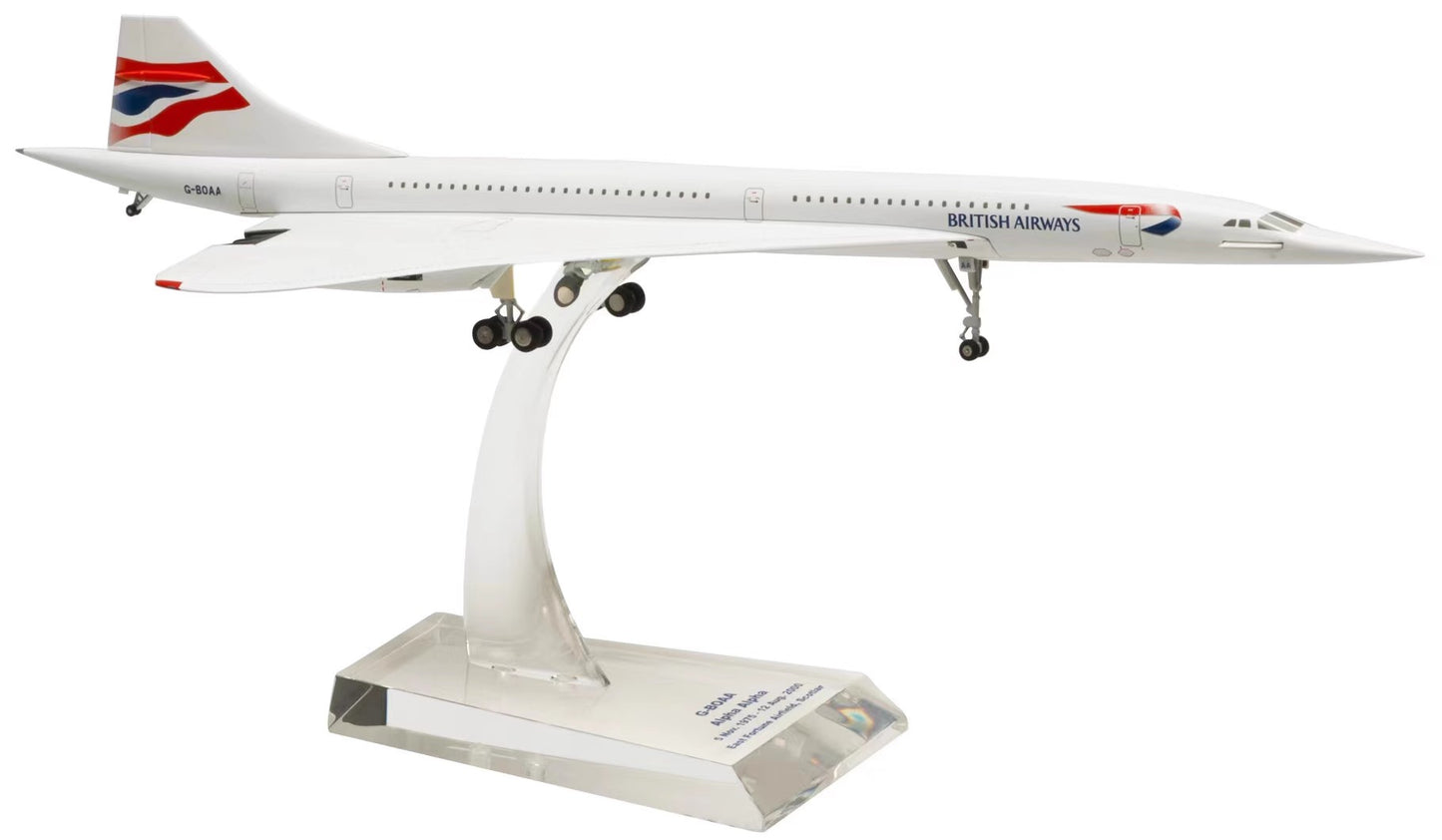 1:200 Hogan Wings British Airways Concorde G-BOAA G-BOAB Diecast Model With Stand
