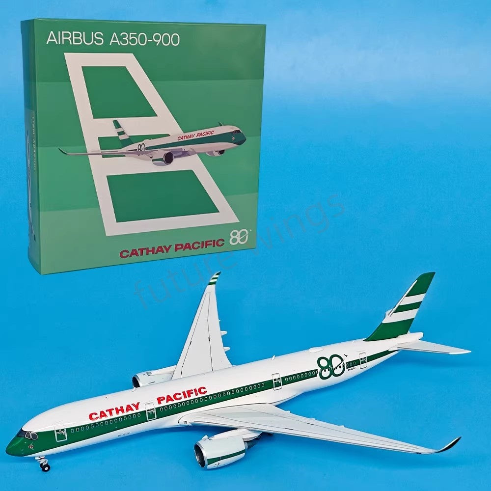 1:400 APOLLO Cathay Pacific A350-900 B-LRJ "80years" Aircraft Model+Free Tractor