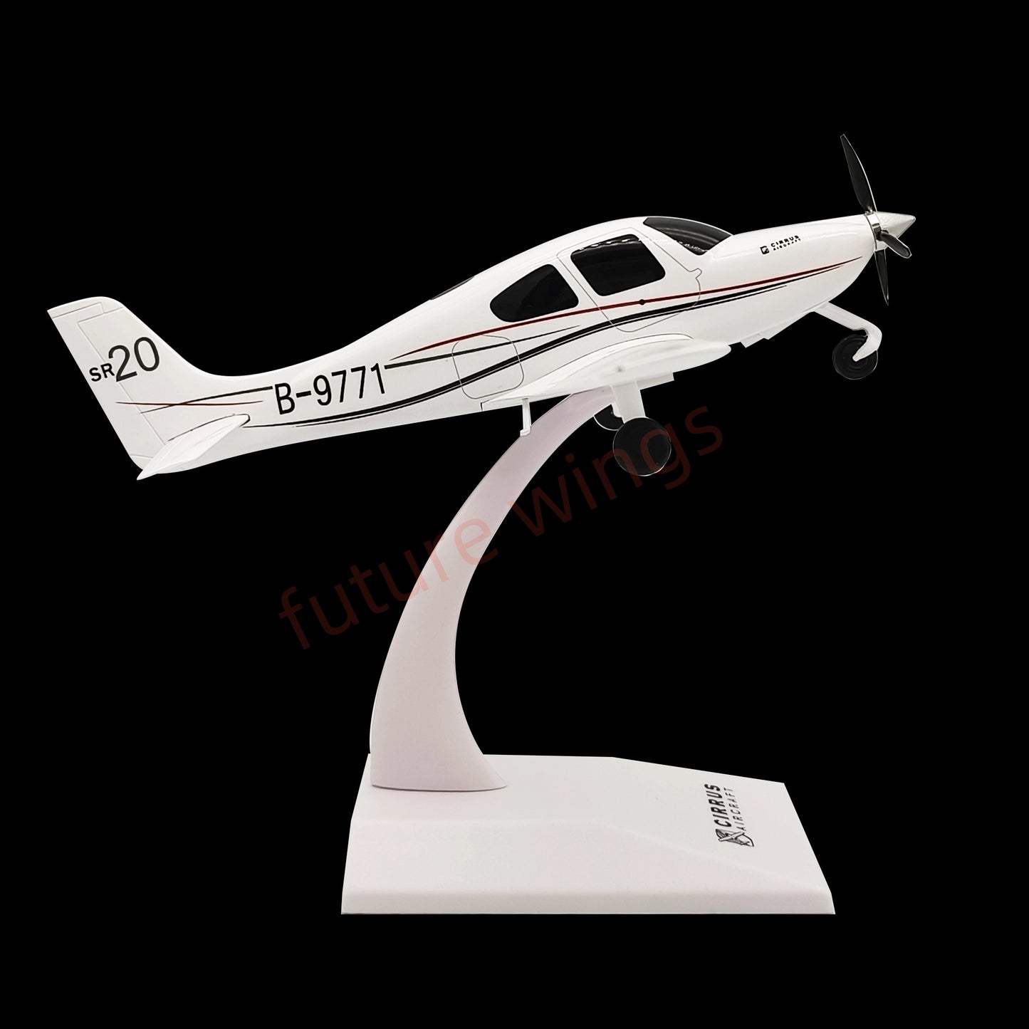 1:48 CIRRUS Aircraft CIRRUS SR20/SR22 Plastic Aircraft Model With Stand
