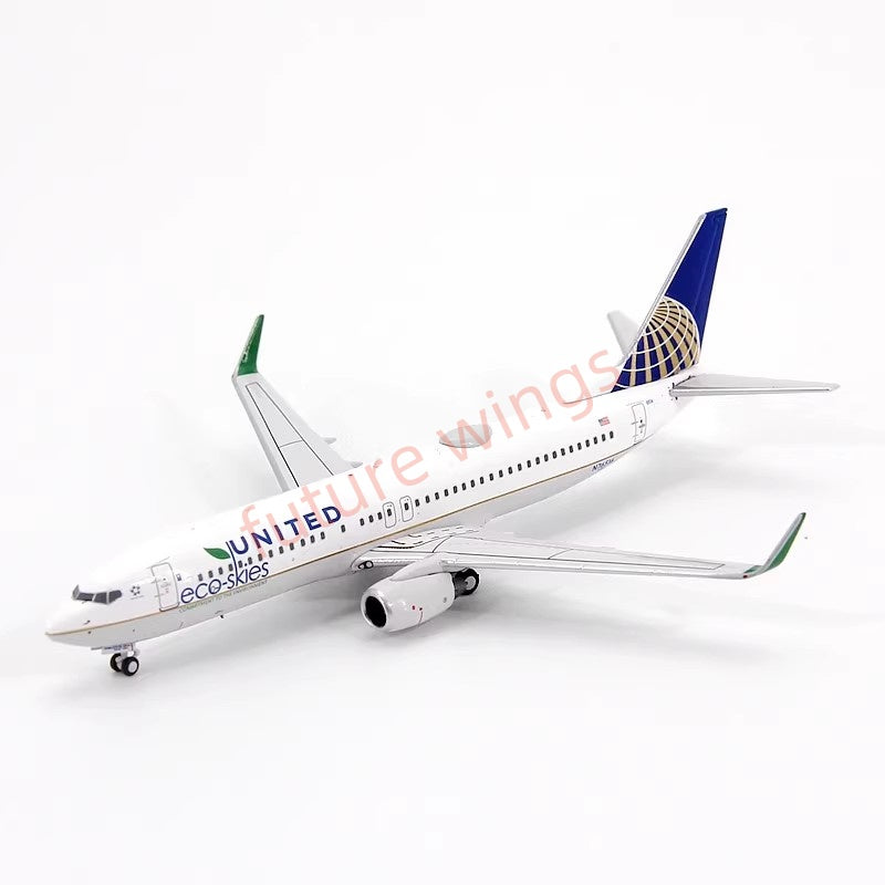 1:400 C Model United Airlines B737-800 N76516 Aircraft Model+Free Tractor