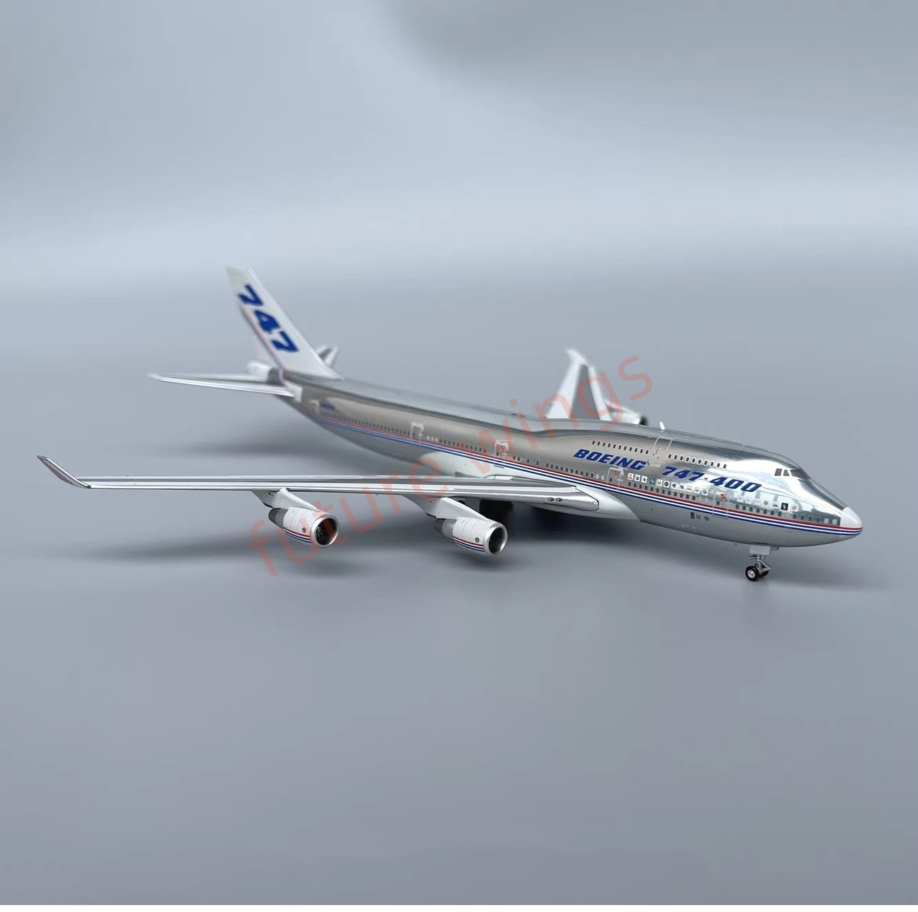 1:400 Patriot Boeing B747-400 N401PW Diecast Aircraft Model+Free Tractor