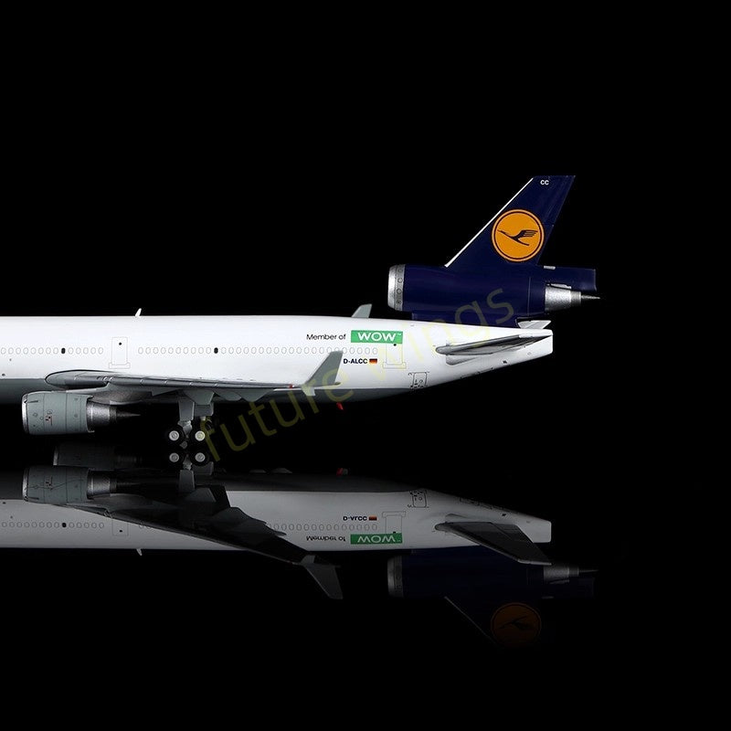 1:400 YY Wings Lufthansa Cargo MD-11 D-ALCC "Member of WOW" Aircraft Model+Free Tractor