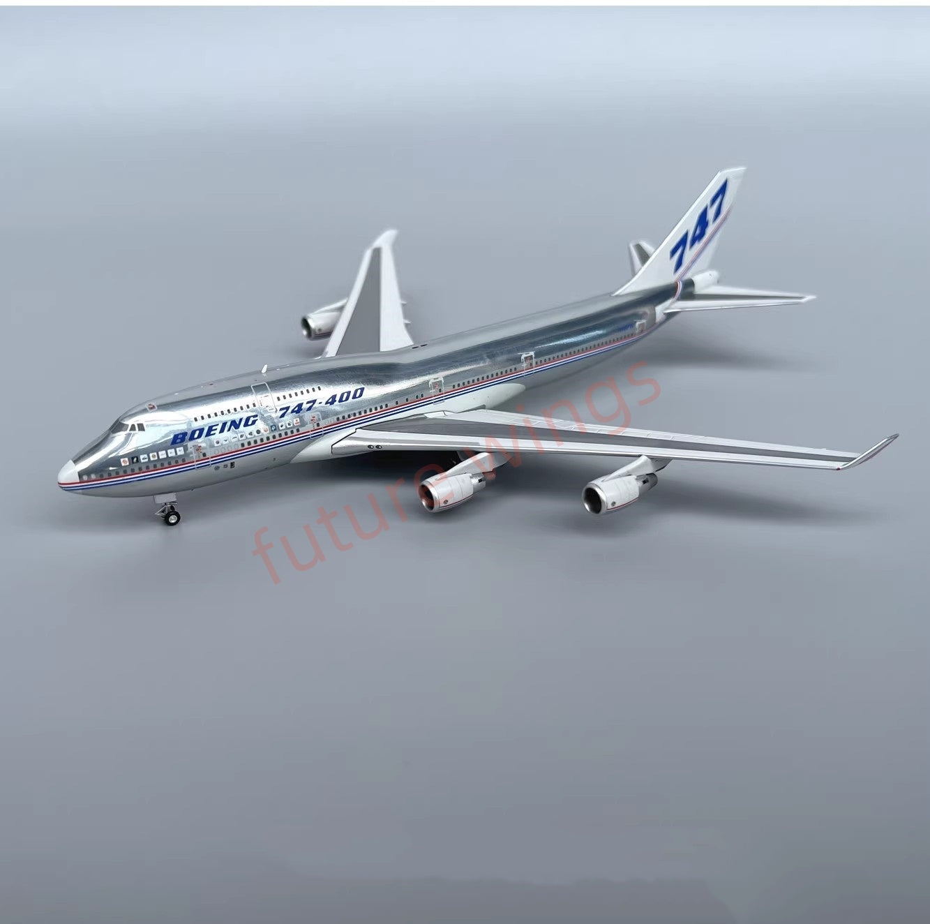 1:400 Patriot Boeing B747-400 N401PW Diecast Aircraft Model+Free Tractor