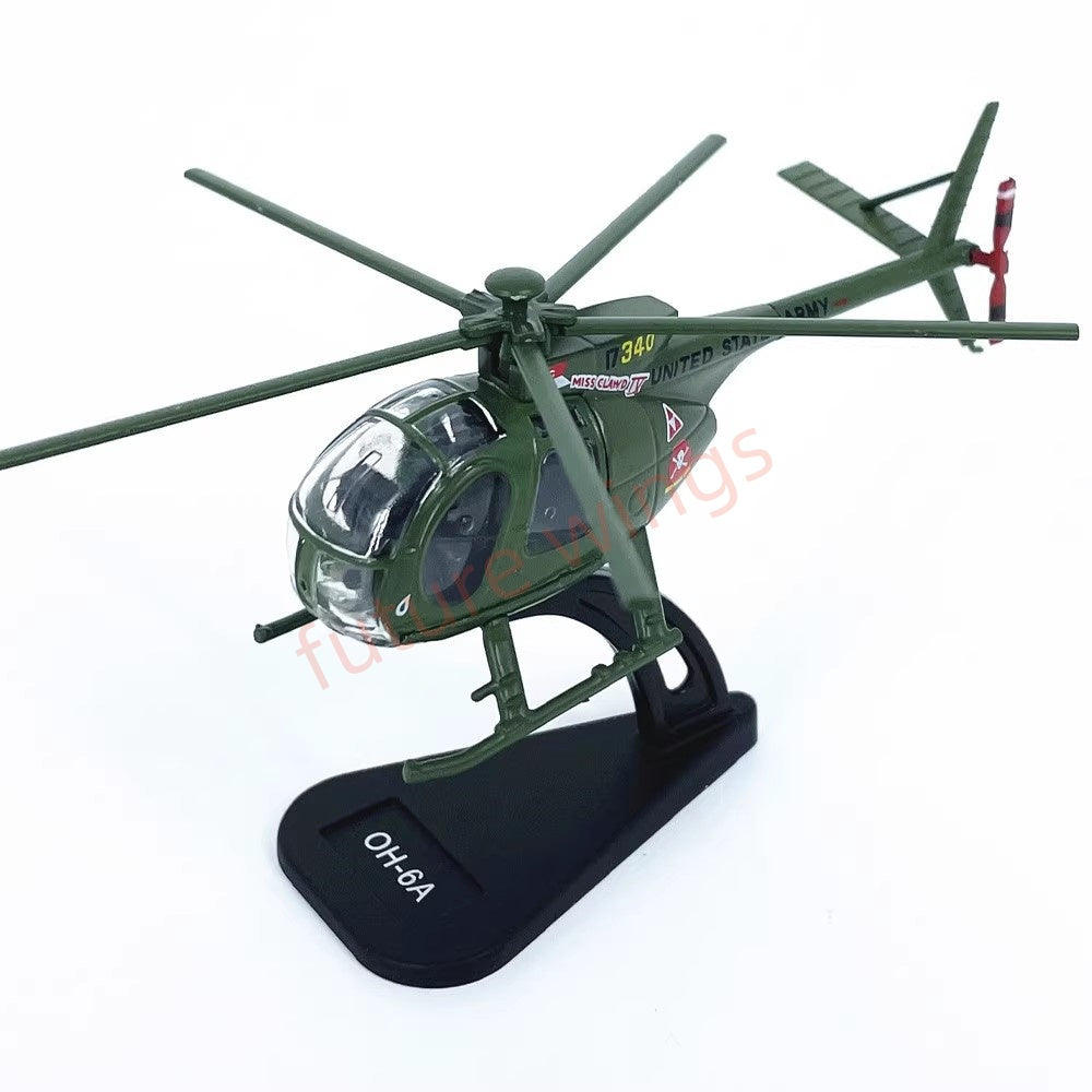 1:100 Scale Helicopter Model With Stand