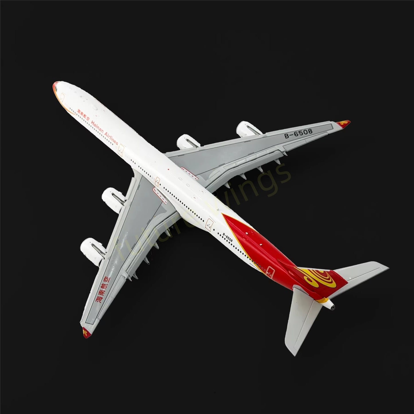 1:400 YY Wings Hainan Airlines A340-600 B-6508/B-6509/B-6510 Aircraft Model+Free Tractor