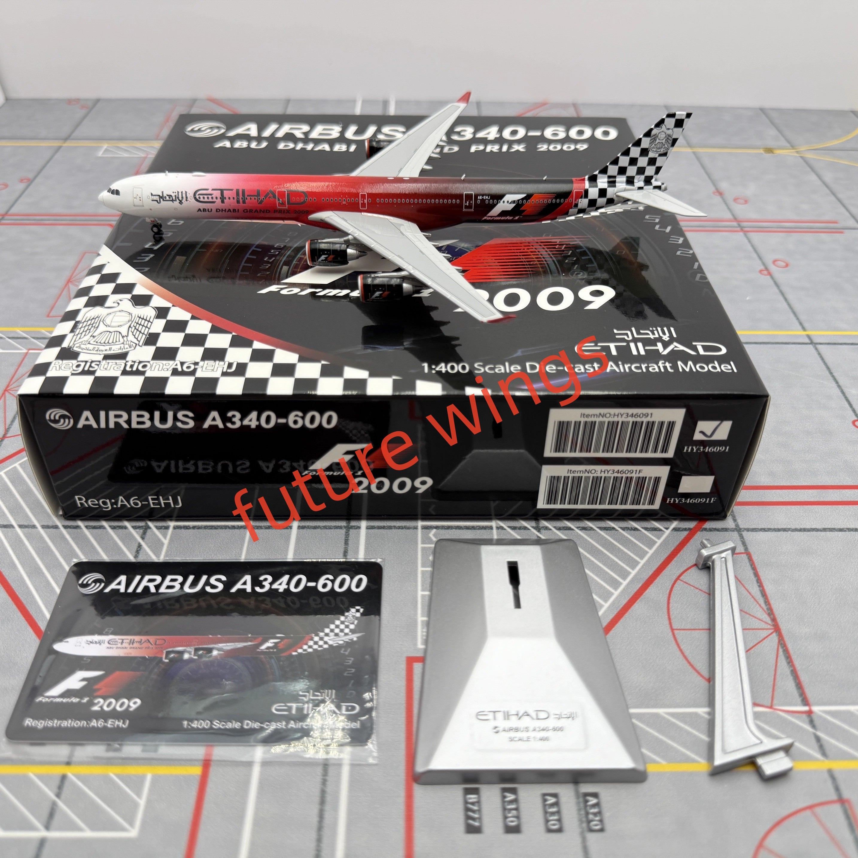 ❶　1/400　エティハド航空　AIRBUS A340-600 A6-EHJ JC Wings XX20692 Airbus A340-600 Etihad Airways 